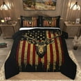 thumbnail image 1 of Homewish Safari Deer Bedding Comforter Set,Retro American Flag Twin Comforter Sets,Jungle Wildlife Bedding Set For Boys Kids,Ultra Soft Home Decor Reversible,2pcs, 1 of 8