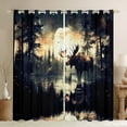thumbnail image 1 of Homewish Safari Deer Curtains Pack of 2 (42x84 Each) for Teens,Jungle Wildlife Curtains Blackout,Woodland Animal Bedroom Curtains,Luxury Bedroom Decor, 1 of 6