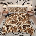 thumbnail image 1 of Homewish Safari Leopard 3 Pieces Queen Comforter Set For Children Teens Adults,Animal Cheetah Print Ultra Soft Bedding Sets,Jungle Woodland Wildlife Bedding Comforter Set,Luxury Bedroom Decor, 1 of 8