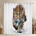 thumbnail image 1 of Homewish Safari Leopard Blackout Curtains Set of 2 (52x84 Each) for Teens Boys Girls,Jungle Animal Window Curtains,Woodland Wildlife Cheetah Curtains and Drapes,Ultra Soft Home Decor, 1 of 6