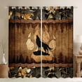 thumbnail image 1 of Homewish Safari Wolf Blackout Curtains Set of 2 (52x84 Each),Jungle Wildlife Window Curtains,Brown Green Curtains and Drapes For Boys Teens,Microfiber Bedroom Decor, 1 of 6
