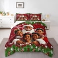 thumbnail image 1 of Homewish Santa Claus 3 Pieces Queen Comforter Set for Children Kids Teens,Merry Christmas Ultra Soft Bedding Sets,Happy Xmas Bedding Comforter Set,Breathable Home Decor,Reversible, 1 of 8