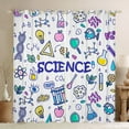 thumbnail image 1 of Homewish Science Theme Curtains Pack of 2 (42x84 Each),Fun Chemistry Curtains Blackout,Colorful Flower Bedroom Curtains For Girl Boy,Breathable Home Decor, 1 of 6