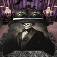 thumbnail image 1 of Homewish Skeleton Print Full Size Comforter Sets,Gothic Theme Bedding Comforter Set,Black Gray Bedding Sets For Girls Kids,Super Cozy Room Decor Reversible,3pcs, 1 of 8