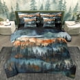 thumbnail image 1 of Homewish Smoky Jungle Bedding Comforter Set 7 Pieces for Female Men Adults,Starry Sky Full Bedding Set Lightweight,Woodland Botanical Plants Fitted Sheet Flat Sheet,Super Cozy Room Decor,Reversible, 1 of 8