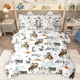 thumbnail image 1 of Homewish Southwest Cowboys 7 Pieces Bedding Comforter Set,Rustic Farmhouse Cabin Full Bedding Set,Tropical Desert Cactus Fitted Sheet Flat Sheet For Boys Kids,Breathable Home Decor Reversible, 1 of 8
