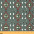 thumbnail image 1 of Homewish Southwestern Aztec Geometric Fabric by the Yard 3 Yard,Rustic Western Sewing Fabric,Green Red Room Decor Fabric by the Yard For Adult,Ultra Soft Home Decor, 1 of 6