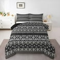 thumbnail image 1 of Homewish Southwestern Aztec Geometric Queen Comforter Set,Boho Bohemain Tribal Bedding Sets,Country Farmhouse Lodge Bedding Comforter Set For Adult,Ultra Soft Home Decor Reversible,3-Piece, 1 of 8
