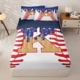 thumbnail image 1 of Homewish Sport Ball Games Kids Zipper Twin Comforter Sets with Fitted Sheet and 2 Pillowcases,Baseball Theme First Letter K Zipper Bedding Set For Boys,Navy Blue Reversible,4-Piece, 1 of 7