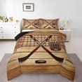 thumbnail image 1 of Homewish Sport Ice Hockey 2pcs Bedding Comforter Set for Kids Children Teens,Retro Rustic Cabin Twin Comforter Sets,Ball Gamer Breathable Bedding Set,Super Cozy Room Decor,Reversible, 1 of 8