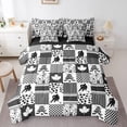 thumbnail image 1 of Homewish Sport Ice Hockey 7-Piece King Bedding Set - Grid Plaid Ball Gamer, 1 of 8