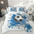 thumbnail image 1 of Homewish Sport Soccer 2pcs Bedding Comforter Set For Children Teens Adults,Graffiti Splash Twin Comforter Sets,Gamer Football Breathable Bedding Set,Ultra Soft Home Decor,Reversible, 1 of 8