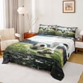 thumbnail image 1 of Homewish Sport Soccer 4pcs Bed Sheets for Children Teens Adults,Ball Gamer King Sheets,Football Print Super Cozy Sheet Set,Lightweight Room Decor, 1 of 7