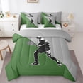 thumbnail image 1 of Homewish Sport Tennis 7pcs Bedding Comforter Set For Children Teens Adults,Grey Green Queen Bedding Sets Super Cozy,Ball Gamer Queen Sheet Sets,Ultra Soft Home Decor,Reversible, 1 of 8