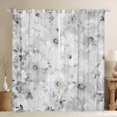 thumbnail image 1 of Homewish Spring Flower Floral Blackout Curtains Set of 2 (52x84 Each),Oil Painting Aesthetic Window Curtains,Gray Modern Artwork Curtains and Drapes For Girl Kids,Breathable Home Decor, 1 of 6
