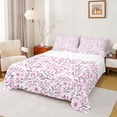 thumbnail image 1 of Homewish Spring Garden Full Size Sheets 4-Piece for Teens,Pink Floral Leaves Breathable Bed Sheets,Chic Flowers Lightweight Sheet Sets,Luxury Bedroom Decor, 1 of 7
