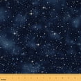 thumbnail image 1 of Homewish Starry Sky Fabric by the Yard 1 Yard,Galaxy Theme Home Decor Fabric by the Yard,Dreamy Blue Sewing Fabric For Girls Boys,Ultra Soft Home Decor, 1 of 6