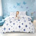 thumbnail image 1 of Homewish Stars Print Bedding, Galaxy Theme Duvet Cover Full, Reversible, 3 Piece 1 Duvet Cover and 2 Pillowcases, 1 of 6