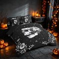 thumbnail image 1 of Homewish Sugar Skull Twin Bedding, Celestial Stars Bedding Comforter Set, Black White, Black Reversible 7 Pieces, 1 of 7