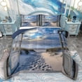 thumbnail image 1 of Homewish Summer Ocean Beach Queen Comforter Set for Adult, Nature Scenery Bedding Sets, Marine Theme Reversible Bedding Comforter Set, Super Cozy Room Decor, 3 Pieces, 1 of 8