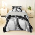 thumbnail image 1 of Homewish Swirl Circle Twin Comforter Sets,Aesthetic Geometric Bedding Set,Gray Black,Light Gray Reversible,2 Pieces,1 Comforter and 1 Pillowcase, 1 of 7