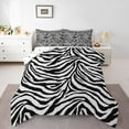 thumbnail image 1 of Homewish Teenagers Zebra Print Bedding Comforter Set 2pcs,Woodland Animal Print Lines Twin Comforter Sets Microfiber,Abstract Geometric Stripes Breathable Bedding Set,Luxury Bedroom Decor, 1 of 8