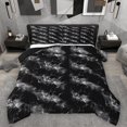thumbnail image 1 of Homewish Teens Abstract Marble 2pcs Bedding Comforter Set,Black Grey Twin Comforter Sets,Marbling Stone Pattern Breathable Bedding Set,Ultra Soft Home Decor,Reversible, 1 of 8