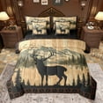 thumbnail image 1 of Homewish Teens Adults Animal Deer Twin Bedding Sets 7-Piece,Woodland Wildlife Bedding Comforter Set Microfiber,Retro Vintage Aesthetic Breathable Sheet Sets,Ultra Soft Home Decor,Reversible, 1 of 8