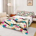 thumbnail image 1 of Homewish Teens Bohemian Memphis 4pcs Bed Sheets,Leopard Print King Sheets,Hippie Abstract Geometric Super Cozy Sheet Set,Super Cozy Room Decor, 1 of 7