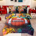 thumbnail image 1 of Homewish Teens Boys Men Football Gamer Twin Bedding Sets 7-Piece,Abstract Graffiti Splash Bedding Comforter Set Microfiber,Sport Rugby Theme Breathable Sheet Sets,Luxury Bedroom Decor,Reversible, 1 of 8