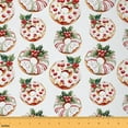 thumbnail image 1 of Homewish Teens Cartoon Donut Fabric by the Yard 1 Yard, Christmas Flower Plant Room Decor Fabric by the Yard, Cute Cake Dessert Sewing Fabric, Microfiber Bedroom Decor, 1 of 6