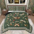 thumbnail image 1 of Homewish Teens Chic Floral Mushroom 3 Pieces Queen Comforter Set,Ladybug Moth Dragonfly Ultra Soft Bedding Sets,Exotic Style Bedding Comforter Set Breathable,Ultra Soft Home Decor,Reversible, 1 of 8