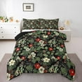 thumbnail image 1 of Homewish Teens Chic Flowers 2pcs Bedding Comforter Set,Exotic Style Twin Comforter Sets,Botanical Plants Floral Breathable Bedding Set,Luxury Bedroom Decor,Reversible, 1 of 8