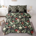 thumbnail image 1 of Homewish Teens Chic Flowers 7-Piece Twin Bedding Sets,Exotic Style Bedding Comforter Set,Botanical Plants Floral Breathable Sheet Sets,Luxury Bedroom Decor,Reversible, 1 of 8
