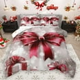 thumbnail image 1 of Homewish Teens Christmas Bowtie 3 Pieces Queen Comforter Set,Happy Xmas Ultra Soft Bedding Sets,Kawaii Bow Bedding Comforter Set,Lightweight Room Decor,Reversible, 1 of 8