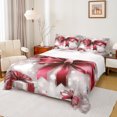 thumbnail image 1 of Homewish Teens Christmas Bowtie 4-Piece Full Size Sheets,Happy Xmas Bed Sheets,Kawaii Bow Lightweight Sheet Sets,Lightweight Room Decor, 1 of 7