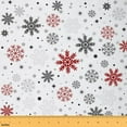 thumbnail image 1 of Homewish Teens Christmas Snowflake 01, Western Festival Room Decor Fabric by the Yard, Cycle Polkadots Sewing Fabric, Luxury Bedroom Decor, 1 of 6