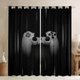 thumbnail image 1 of Homewish Teens Colorful Gamepad Blackout Curtains Set of 2 (52x84 Each),Stripe Lines Window Curtains,Gray Black Curtains and Drapes For Boys Kids,Luxury Bedroom Decor, 1 of 6