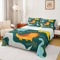 thumbnail image 1 of Homewish Teens Dinosaur Animal Bed Sheets, Funny Jungle Wildlife King Sheets, Kawaii Cartoon Polkadots Sheet Set, Breathable Home Decor, 4-Piece, 1 of 7