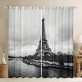 thumbnail image 1 of Homewish Teens Female Eiffel Tower Curtains Pack of 2 (42x84 Each),Romantic Lover Couple Curtains Blackout,Happy Valentine's Day Bedroom Curtains,Ultra Soft Home Decor, 1 of 6