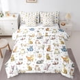 thumbnail image 1 of Homewish Teens Female Men Cartoon Cats Bedding Comforter Set 7-Piece,Kawaii Animal King Bedding Sets,Cute Pets Ultra Soft Bed Sheets,Luxury Bedroom Decor,Reversible, 1 of 8