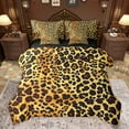 thumbnail image 1 of Homewish Teens Female Men Women Leopard Print Bedding Comforter Set 7pcs,Jungle Animal Queen Bedding Sets Super Cozy,Woodland Wildlife Print Queen Sheet Sets,Lightweight Room Decor,Reversible, 1 of 8