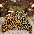 thumbnail image 1 of Homewish Teens Female Men Women Leopard Print Full Size Comforter Sets 3-Piece,Jungle Animal Bedding Comforter Set,Woodland Wildlife Print Lightweight Bedding Sets,Lightweight Room Decor, 1 of 8