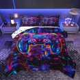 thumbnail image 1 of Homewish Teens Futuristic Gamepad Bedding Comforter Set, Game Console Lover Twin Comforter Sets, Cartoon Game Player Reversible Bedding Set, Microfiber Bedroom Decor, 2-Piece, 1 of 8