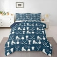 thumbnail image 1 of Homewish Teens Gamer Ice Hockey 2pcs Bedding Comforter Set,Sport Theme Twin Comforter Sets,Ball Gamer Breathable Bedding Set,Super Cozy Room Decor,Reversible, 1 of 8