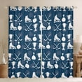 thumbnail image 1 of Homewish Teens Gamer Ice Hockey Black Out Curtains,Sport Theme Curtains Pack of 2 (42x63 Each),Ball Gamer Bedroom Curtains,Super Cozy Room Decor, 1 of 6