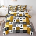 thumbnail image 1 of Homewish Teens Happy Camping 7pcs Bedding Comforter Set,Adventure Theme Queen Bedding Sets Super Cozy,Geometric Plaid Grid Queen Sheet Sets,Luxury Bedroom Decor,Reversible, 1 of 8