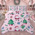 thumbnail image 1 of Homewish Teens Kids Children Christmas Santa Claus 3 Pieces Queen Comforter Set,Happy Xmas Tree Ultra Soft Bedding Sets,Happy New Year Bedding Comforter Set Breathable,Ultra Soft Home Decor, 1 of 8