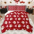 thumbnail image 1 of Homewish Teens Kids Children Christmas Santa Claus Bedding Comforter Set 2pcs,Happy Xmas Tree Twin Comforter Sets Microfiber,Happy New Year Breathable Bedding Set,Ultra Soft Home Decor,Reversible, 1 of 8