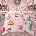 thumbnail image 1 of Homewish Teens Kids Children Christmas Santa Claus Bedding Comforter Set 2pcs,Happy Xmas Twin Comforter Sets Microfiber,Happy New Year Breathable Bedding Set,Ultra Soft Home Decor,Reversible, 1 of 8